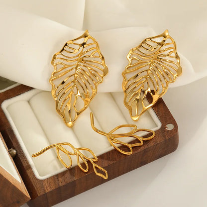 Leafé Earrings - acessórios luxo minimalista Línia Portugal